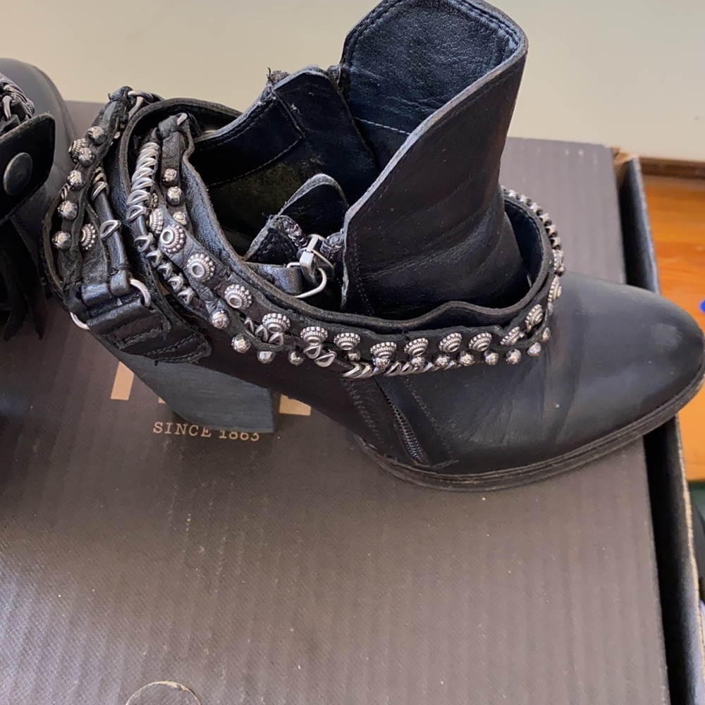 Zip Up And Wrap Around Buckle Booties - image 3